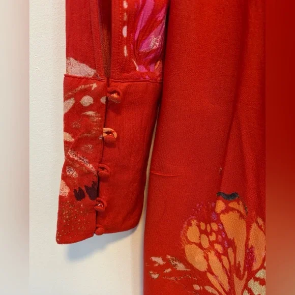 Free People Field Of Butterflies mini dress /Tunic , sz : small - Picture 7 of 11